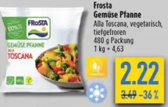 diska Frosta Gemüse Pfanne 480 g Packung Angebot