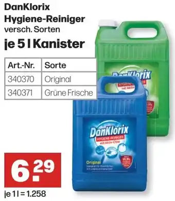 Handelshof DanKlorix Hygiene-Reiniger 5 L Kanister Angebot