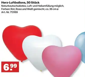 Handelshof Herz-Luftballons, 50 Stück Angebot