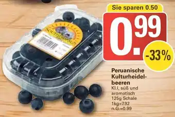 WEZ Peruanische Kulturheidelbeeren 125 g Schale Angebot