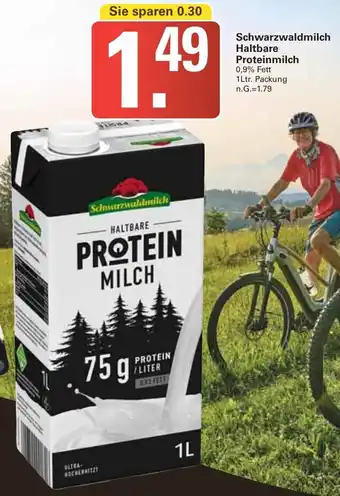 WEZ Schwarzwaldmilch Haltbare Proteinmilch 1 Ltr. Packung Angebot