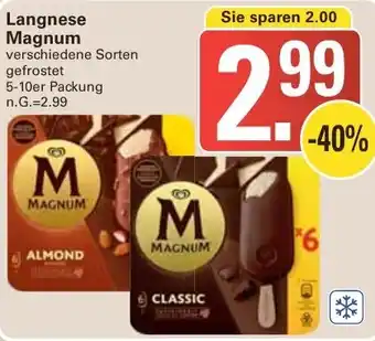 WEZ Langnese Magnum 5-10er Packung Angebot