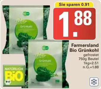 WEZ Farmersland Bio Grünkohl 750g Beutel Angebot