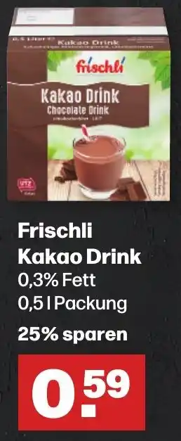 Handelshof Frischli Kakao Drink 0,5 L Packung Angebot