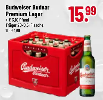 trinkgut Budweiser Budvar Premium Lager 20*500ml Angebot