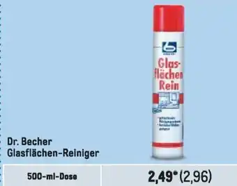 METRO Dr. Becher Glasflächen-Reiniger 500-ml-Dose Angebot