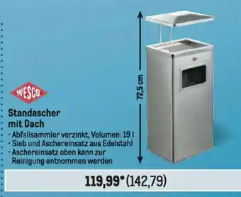 METRO WESCO Standascher mit Dach Angebot