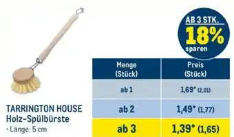 METRO TARRINGTON HOUSE Holz-Spülbürste Angebot