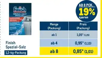 METRO Finish Spezial-Salz 1,2-kg-Packung Angebot