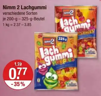 V Markt Nimm 2 Lachgummi 200-g-325-g-Beutel Angebot