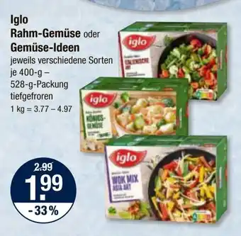 V Markt Iglo Rahm-Gemüse oder Gemüse-Ideen je 400-g-528 g Packung Angebot