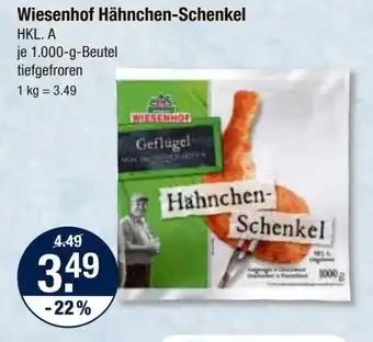 V Markt Wiesenhof Hähnchen-Schenkel 1.000-g-Beutel Angebot