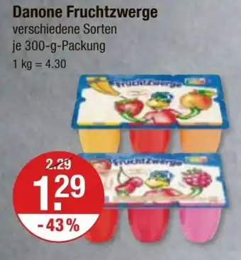 V Markt Danone Fruchtzwerge 300-g-Packung Angebot