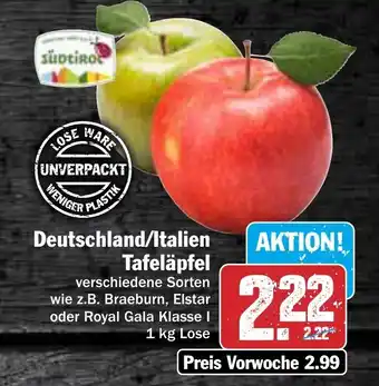 AEZ Deutschland/Italien Tafeläpfel 1 kg Lose Angebot