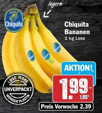 AEZ Chiquita Bananen 1 kg Lose Angebot