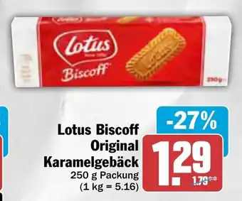 AEZ Lotus Biscoff Original Karamelgebäck 250 g Packung Angebot