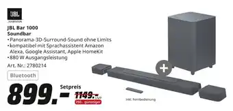 MediaMarkt JBL Soundbar Bar 1000 Angebot