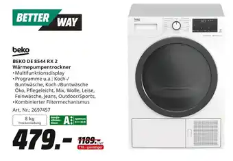 MediaMarkt beko DE 8544 RX 2 Wärmepumpentrockner Angebot