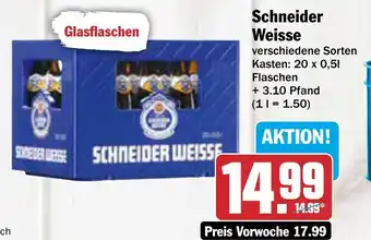 AEZ Schneider Weisse Kasten 20 x 0,5 l Flaschen Angebot