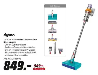 MediaMarkt DYSON V15s Detect Submarine Stielsauger Angebot