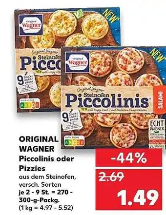 Kaufland Original Wagner Piccolinis Oder Pizzies 270-300g Angebot