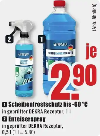 B1 Discount Baumarkt Scheibenfrostschutz bis -60 °C Angebot