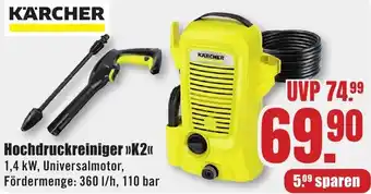 B1 Discount Baumarkt KÄRCHER Hochdruckreiniger K2 Angebot