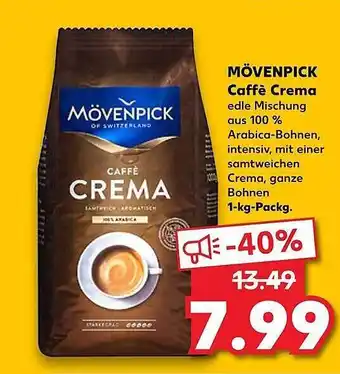 Kaufland Mövenpick Caffe Crema 1kg Angebot