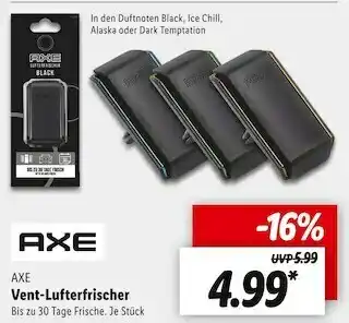 Lidl Axe vent-lufterfrischer Angebot