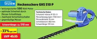 Thomas Philipps Güde Heckenschere GHS 510 P Angebot