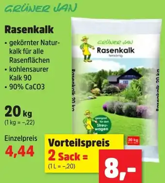 Thomas Philipps GRÜNER JAN Rasenkalk 20 kg Angebot