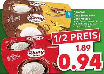 Kaufland Danone Dany Sahne Oder Dany Mousse 4x80-115g Becher Angebot