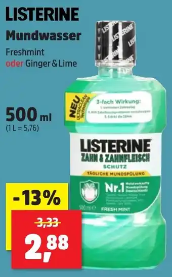 Thomas Philipps LISTERINE Mundwasser 500 ml Angebot