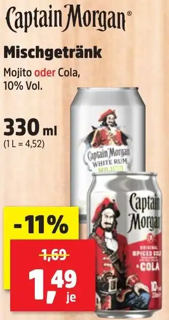 Thomas Philipps Captain Morgan Mischgetränk 330 ml Angebot