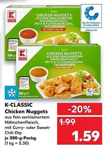 Kaufland K-Classic Chicken Nuggets 300g Angebot