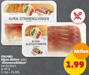 PENNY ITALFINO Alpen-Blüten oder Zitronenschinken 80 g Angebot