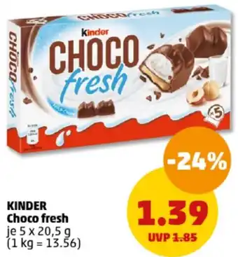 PENNY KINDER Choco fresh 5 x 20,5 g Angebot