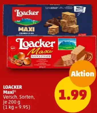 PENNY LOACKER Maxi 200 g Angebot