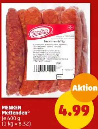 PENNY MENKEN Mettenden 600 g Angebot