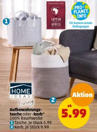 PENNY HOME IDEAS Living Aufbewahrungstasche oder korb Angebot