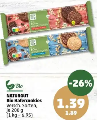 PENNY NATURGUT Bio Hafercookies 200 g Angebot