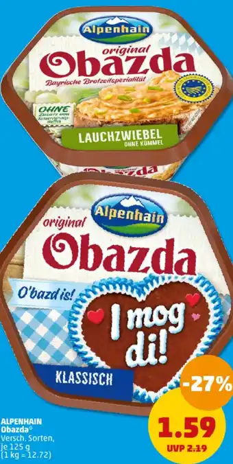 PENNY ALPENHAIN Obazda 125 g Angebot