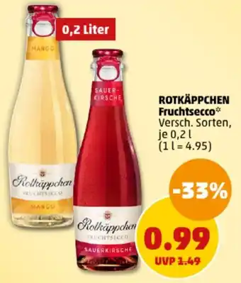PENNY ROTKÄPPCHEN Fruchtsecco 0,2 L Angebot