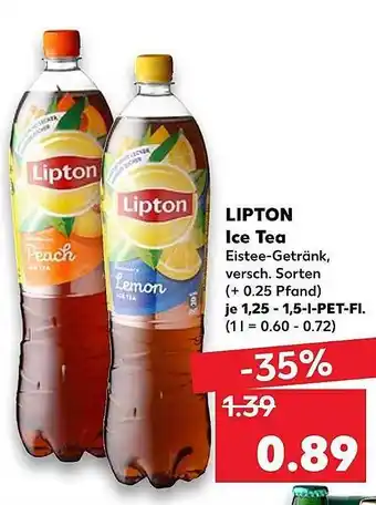 Kaufland Lipton Ice Tea 1,25-1,5L Angebot