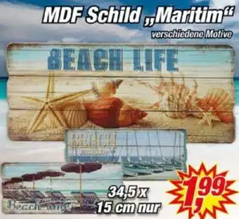 Posten Börse MDF Schild Maritim Angebot