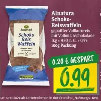 NP Discount ALNATURA Schoko Reis Waffeln 100g Angebot