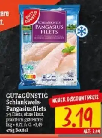 NP Discount GUT&GÜNSTIG Schlankwels-Pangasiusfilets 475g Angebot