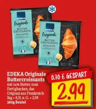 NP Discount EDEKA Originale Buttercroissants 360g Beutel Angebot