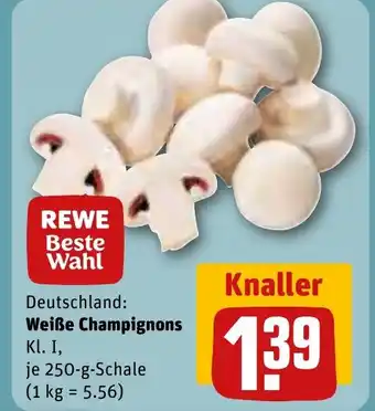 REWE Weiße Champignons 250g Angebot