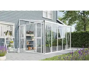 Hornbach Anlehngewächshaus Vitavia Athena 8600 Einscheibensicherheitsglas/ Hohlkammerplatten 265,9x334,3 cm weiß Angebot